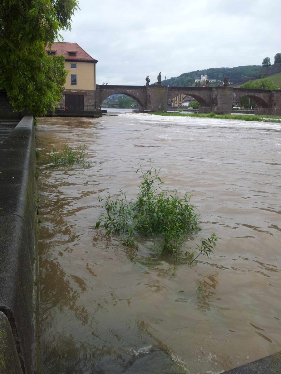 Hochwasser am Main in Würzburg 2013