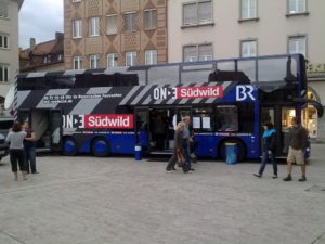 Der Südwild-Bus ist in Würzburg